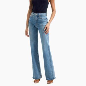 Veronica Beard Crosby high-rise wide leg jeans in color ripple Haze size 27 NWT